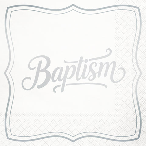 Blessed Day Baptism Lunch Napkin, 16 ct