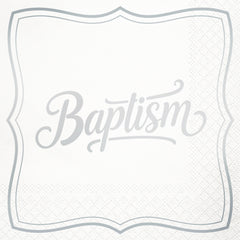 Blessed Day Baptism Lunch Napkin, 16 ct