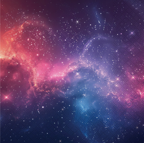 Disco Galaxy Lunch Napkin, 16 ct