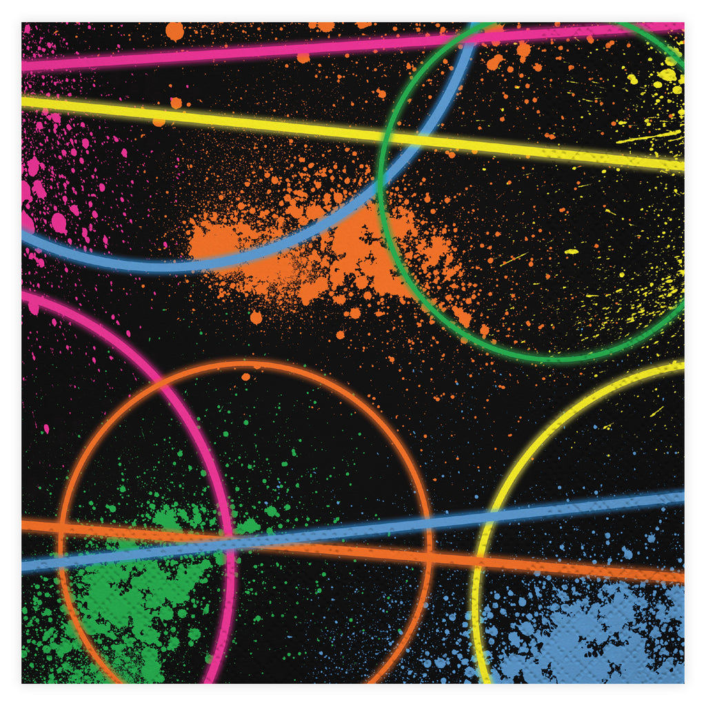 Glow Party Lunch Napkin, 16 ct
