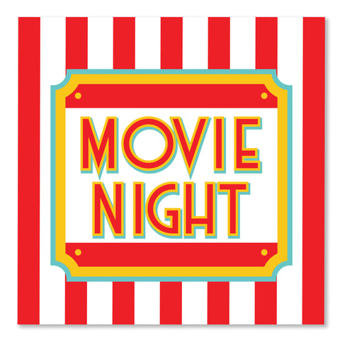 Movie Night Lunch Napkin 6.5