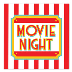 Movie Night Lunch Napkin 6.5