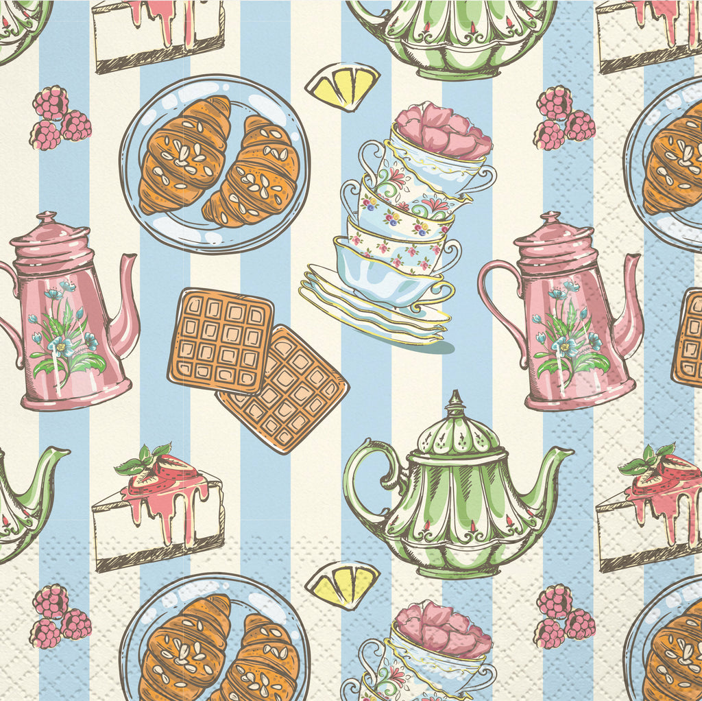 Tea Party Lunch Napkin, 16 ct