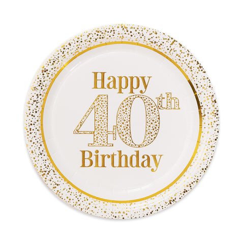 Golden Age 40th Birthday Lunch Plate 7