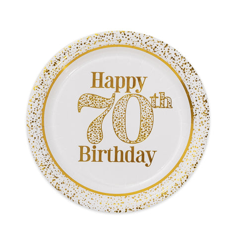 Golden Age 70th Birthday Lunch Plate 7