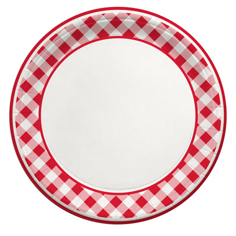 Summer BBQ Gingham Lunch Plate 7