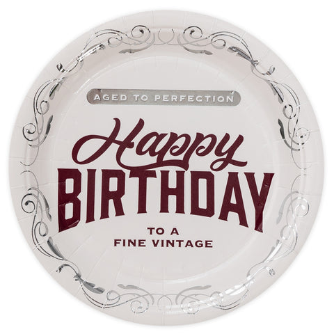 Vintage Birthday Dessert Plates 7