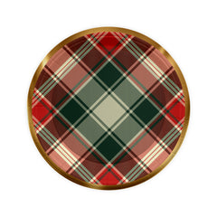 Christmas Plaid Lunch Plate 7