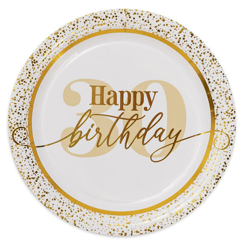 Golden Age 30th Birthday Dinner Plate 9