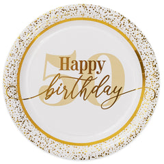 Golden Age 50th Birthday Dinner Plate 9