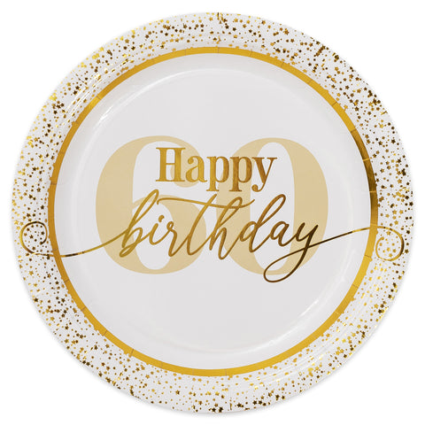 Golden Age 60th Birthday Dinner Plate 9