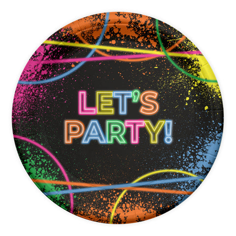 Glow Party Dinner Plate 9