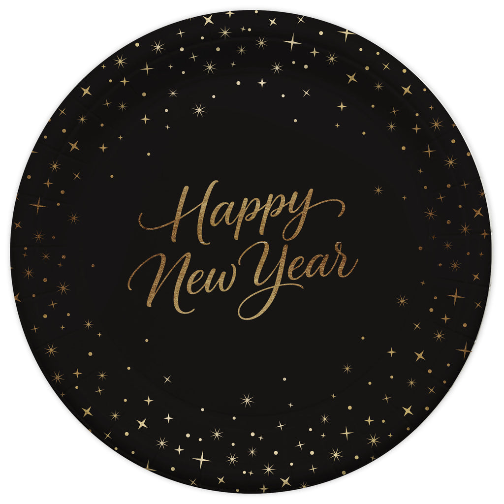 NYE Script Dinner Plate 9