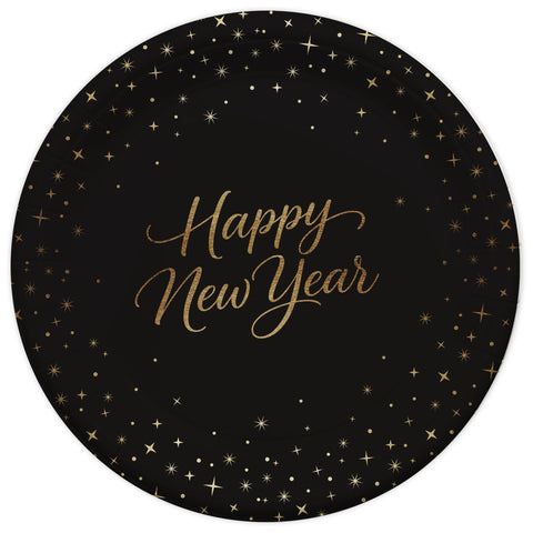 NYE Script Dinner Plate 9