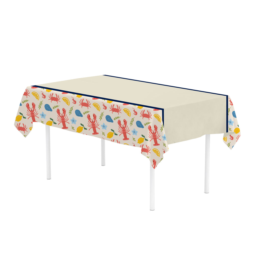 Summer Let's Get Crackin' Tablecover 54 x 102 in