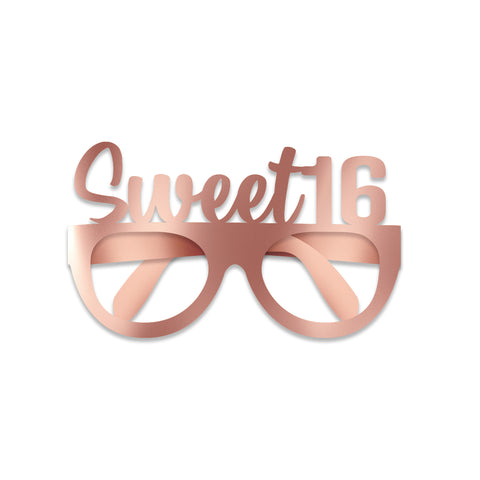 Blush Sweet 16 Paper Glasses 4-pk
