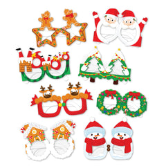 Christmas Paper Glasses 8-pk