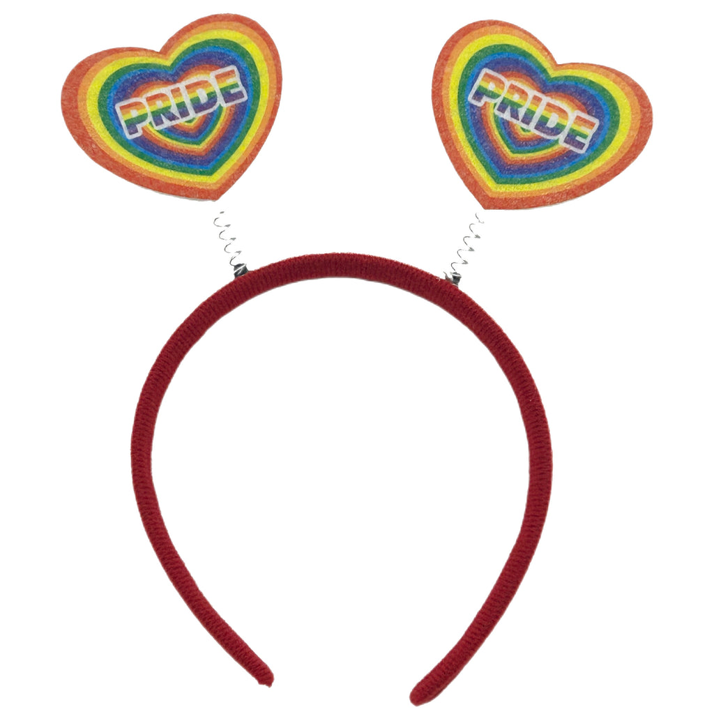 Pride Hearts Plastic & Felt Headband
