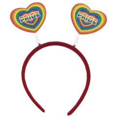 Pride Hearts Plastic & Felt Headband