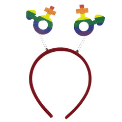 Pride Symbols plastic & Felt Headband