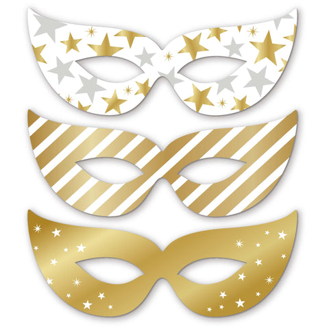 NYE Paper Masks, 6pk