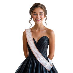 Blush Sweet 16 Satin Sash