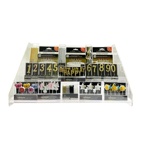 Acrylic Display – Metallic Candle Assortment (280 units)