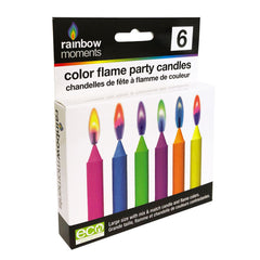 Mix & Match Color Flame Birthday Candles (6-pack)