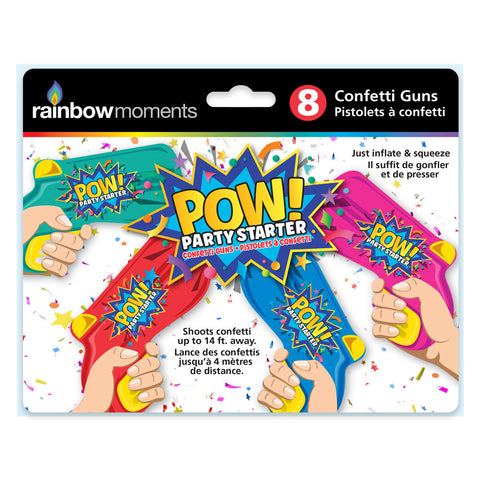 POW! Party Starter Confetti Guns (8pk)