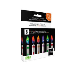 Colored Flame Crayon Candles