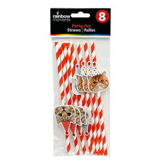 Party Cats Paper Straws (8pk)