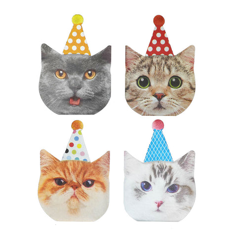 Party Cats Shaped Paper Napkins (16-pack)