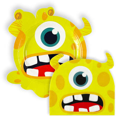 Monster Shaped Paper Plates (8-pack)