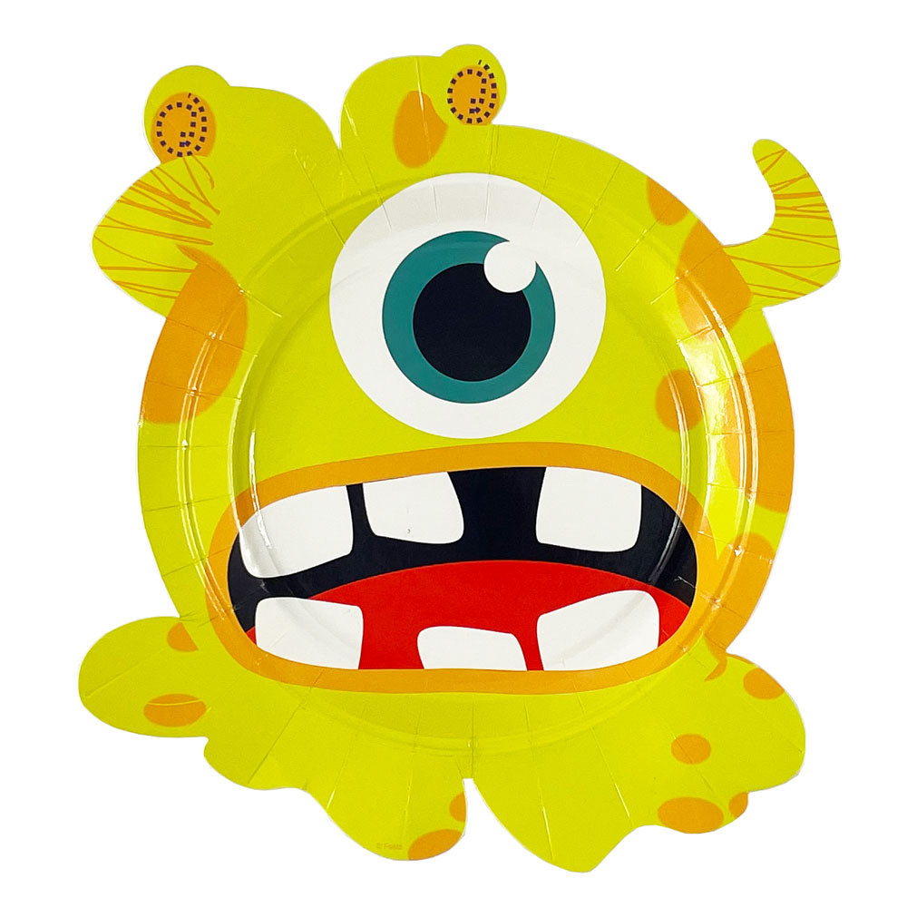 Monster Shaped Paper Plates (8-pack)